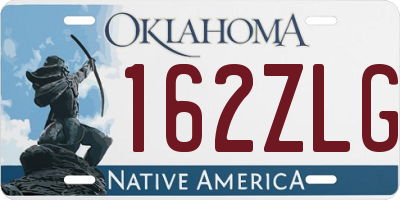 OK license plate 162ZLG
