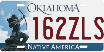 OK license plate 162ZLS