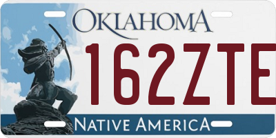 OK license plate 162ZTE