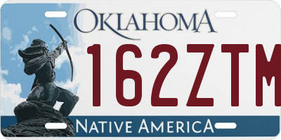 OK license plate 162ZTM