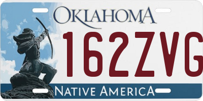 OK license plate 162ZVG