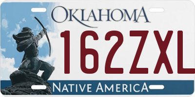 OK license plate 162ZXL