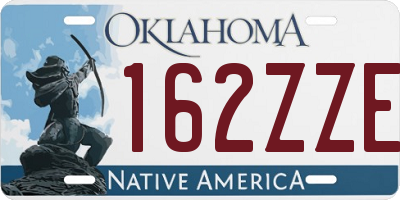 OK license plate 162ZZE