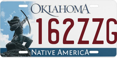 OK license plate 162ZZG