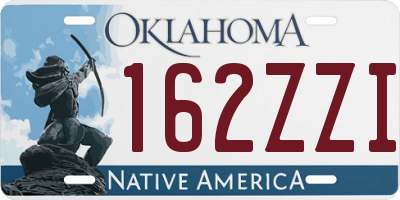 OK license plate 162ZZI