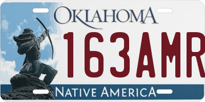 OK license plate 163AMR
