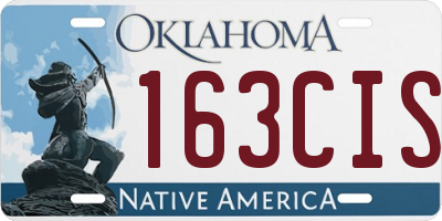 OK license plate 163CIS