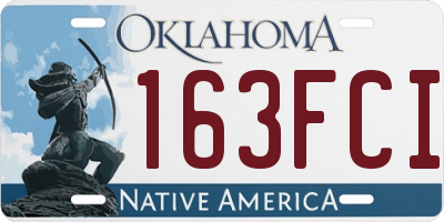 OK license plate 163FCI