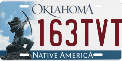 OK license plate 163TVT