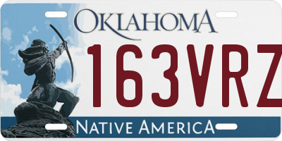 OK license plate 163VRZ