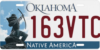 OK license plate 163VTC
