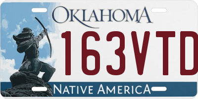 OK license plate 163VTD