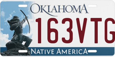 OK license plate 163VTG