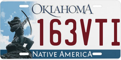 OK license plate 163VTI