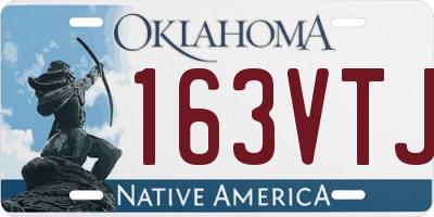 OK license plate 163VTJ