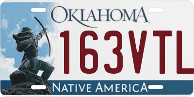 OK license plate 163VTL