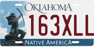 OK license plate 163XLL
