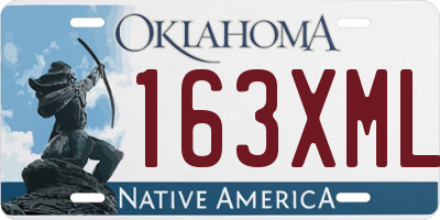 OK license plate 163XML