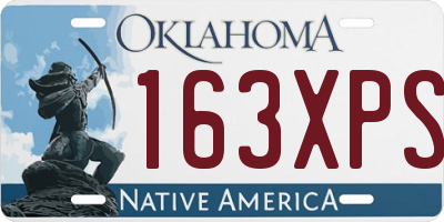 OK license plate 163XPS