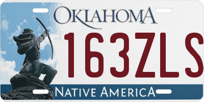 OK license plate 163ZLS