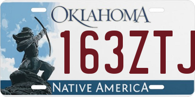 OK license plate 163ZTJ