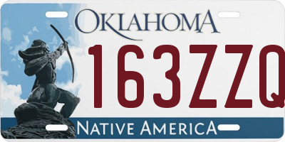 OK license plate 163ZZQ