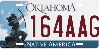 OK license plate 164AAG