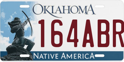 OK license plate 164ABR