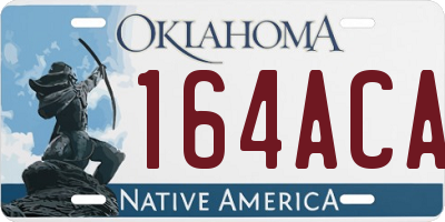 OK license plate 164ACA