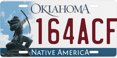 OK license plate 164ACF