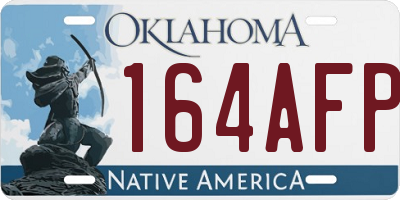 OK license plate 164AFP