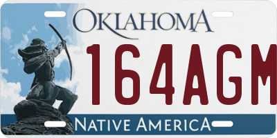 OK license plate 164AGM