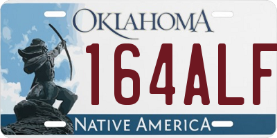 OK license plate 164ALF