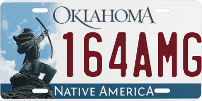 OK license plate 164AMG