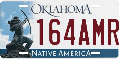 OK license plate 164AMR