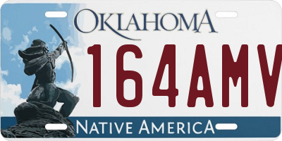 OK license plate 164AMV