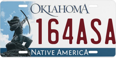 OK license plate 164ASA