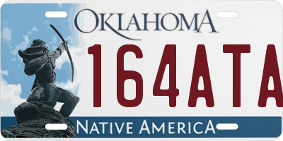 OK license plate 164ATA