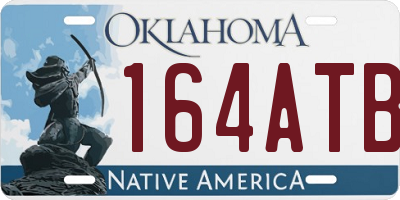 OK license plate 164ATB