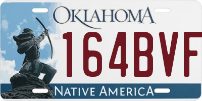 OK license plate 164BVF