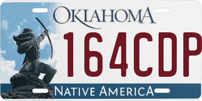 OK license plate 164CDP