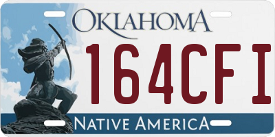 OK license plate 164CFI