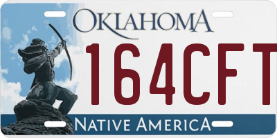 OK license plate 164CFT