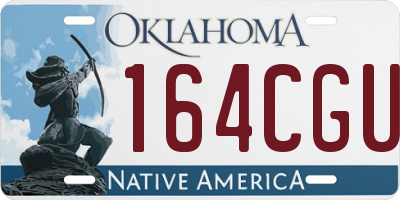 OK license plate 164CGU