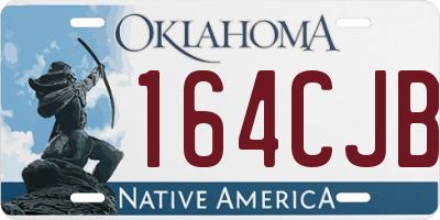 OK license plate 164CJB