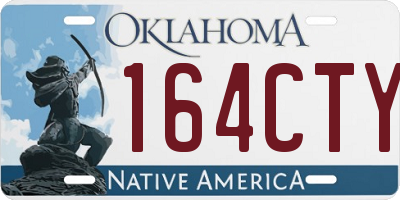 OK license plate 164CTY