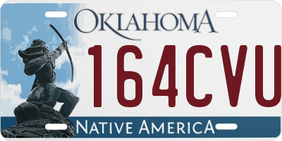 OK license plate 164CVU