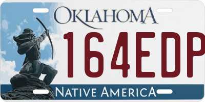 OK license plate 164EDP