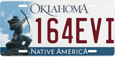 OK license plate 164EVI