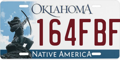 OK license plate 164FBF